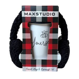 Max Studio Travel Mug and Earmuff Set Gift Holiday